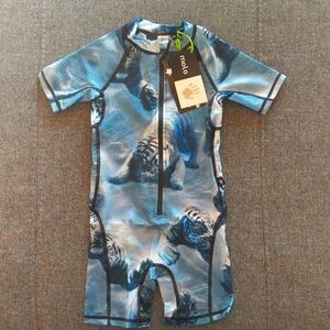 NWT Molo Swimming Tigers UV Swimsuit Kids Rashguard UPF40+